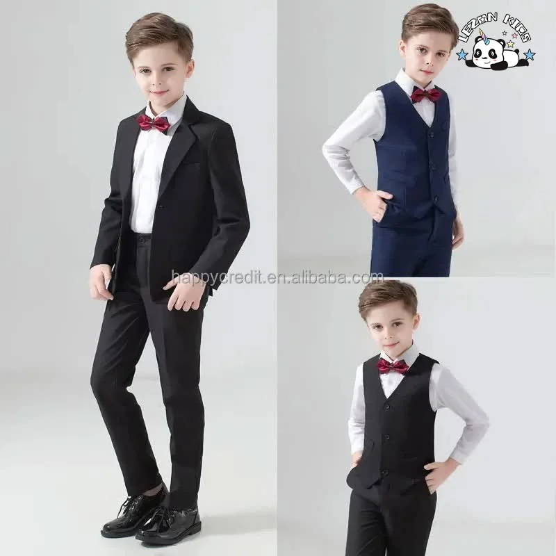 LEZONKIDS - Boys' Suit Spring Elegant Suit Boys' Performance Clothes Cotton Fabric Formal Suit